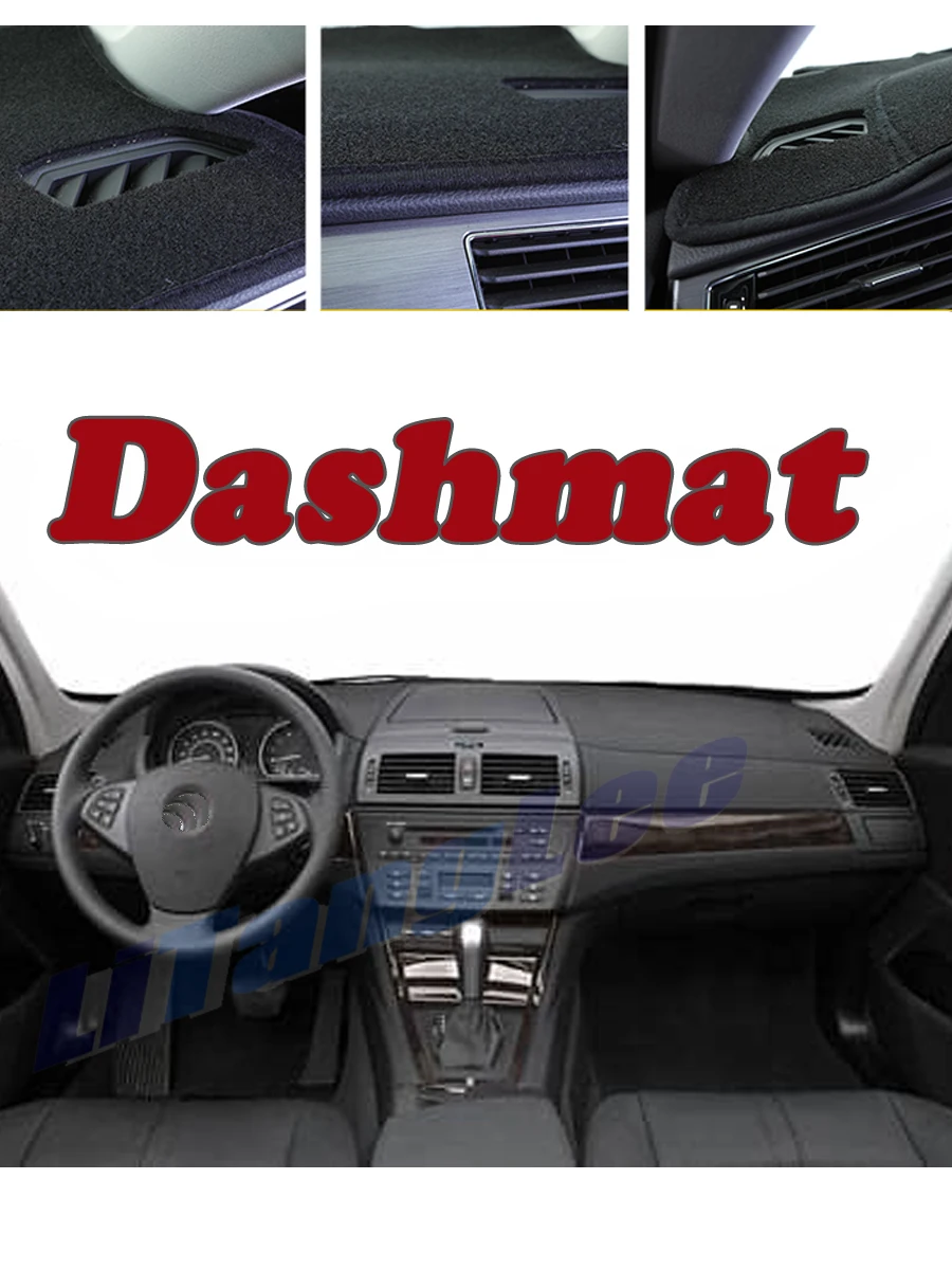 

Car DashMat Cover Sun Protection Carpet Anti Slide Pad For BMW X3 E83 2006~2010 Insulated Dash Mat