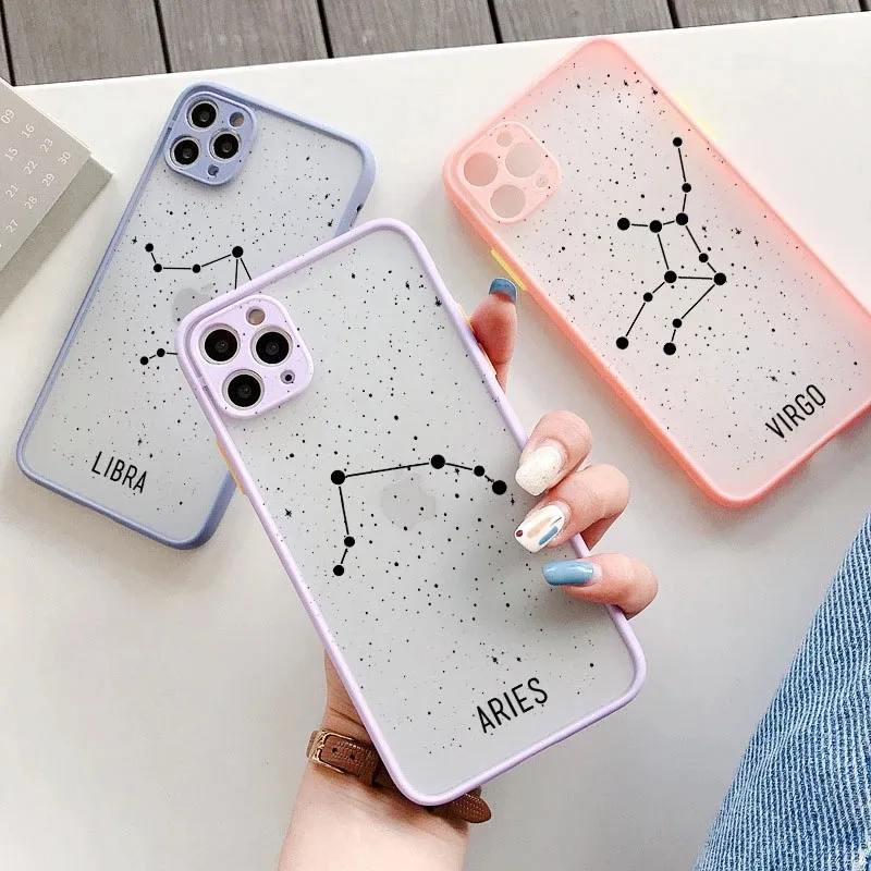 Fashion Planet Stars Phone Case For iPhone 12 Mini 11Pro Max Transparent Camera Protection X XR XS SE2020 7 8 Plus Hard PC Cover