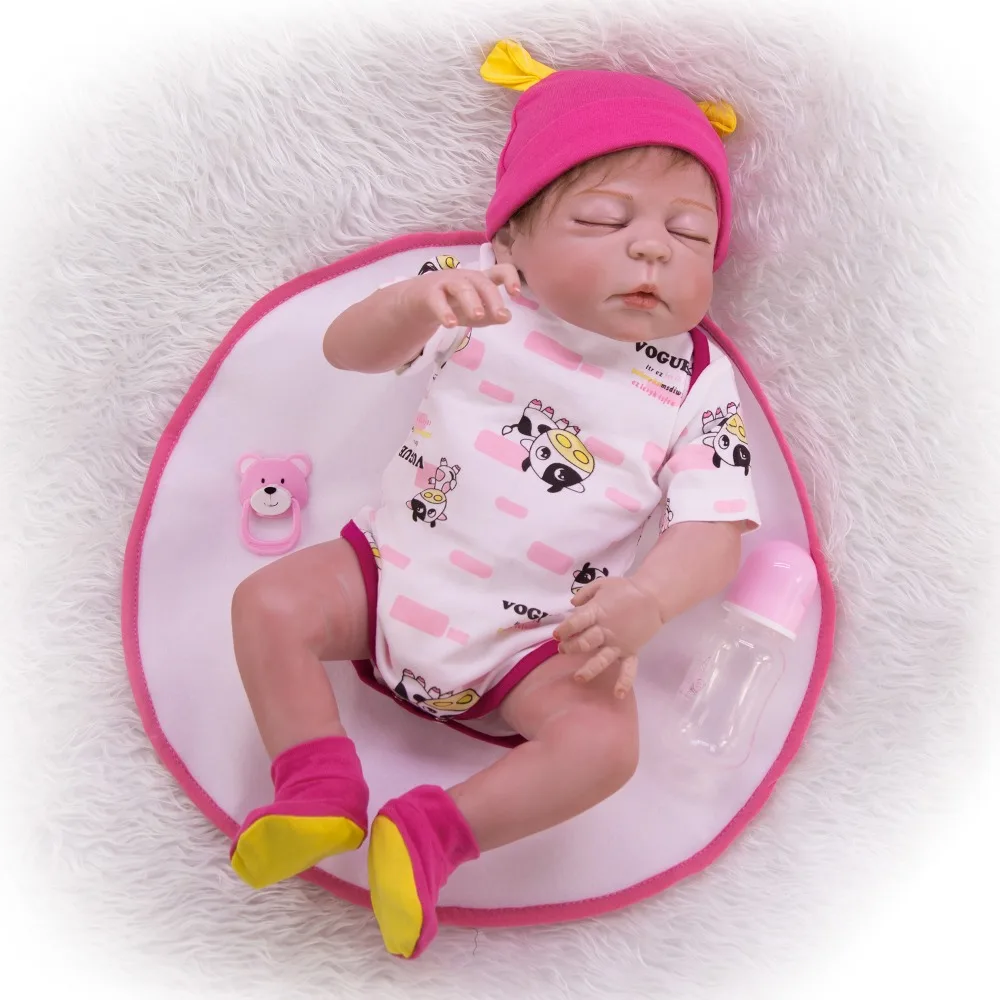 Силиконовые куклы Новорожденные спящие младенцы реалистичные реальный
