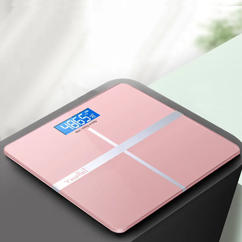 01 Rose Gold Bluetooth весы напольные весы для тела, весы для ванной комнаты, умные весы с подсветкой, электронные весы с определением жира в организме, вода, мышечная масса, BMI - Цвет: 01 Rose Gold