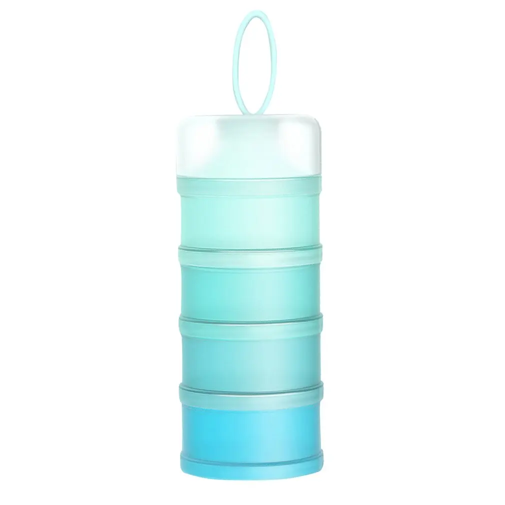 

4-layer Portable Infant Milk Powder Box Snack Box Food Storage Container Stackable Milk Powder Dispenser For Outdoor