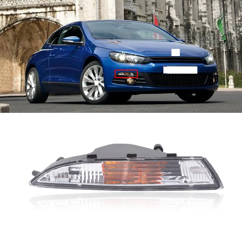 Фара CAPQX для VW Scirocco 2009 2010 2011 противотуманная фара переднего бампера лампа бега DRL