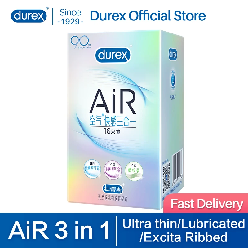 Durex AiR Невидимый Ультратонкий презерватив из натурального латекса рукав для