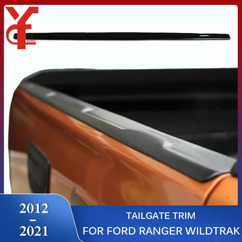 

ABS Rear Guard Tail Gate Truck Trim For Ford Ranger wildtrak raptor T6 T7 T8 2012 2013 2014 2015 2016 2017 2018 2019 2020 2021