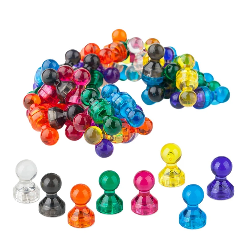 64 шт нажимных штифтов 8 Разных Цветов netic штифты для дома школы и офиса