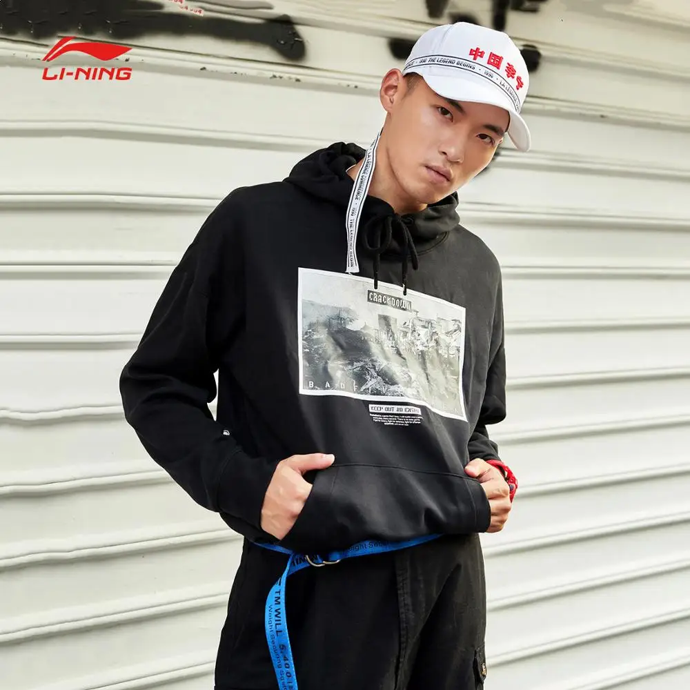 Li-Ning Men BAD FIVE Basketball Hoodie Sweater Regular Fit Comfort Hooded Coat Sports Tops AWDN335 CJAS18 | Спорт и развлечения