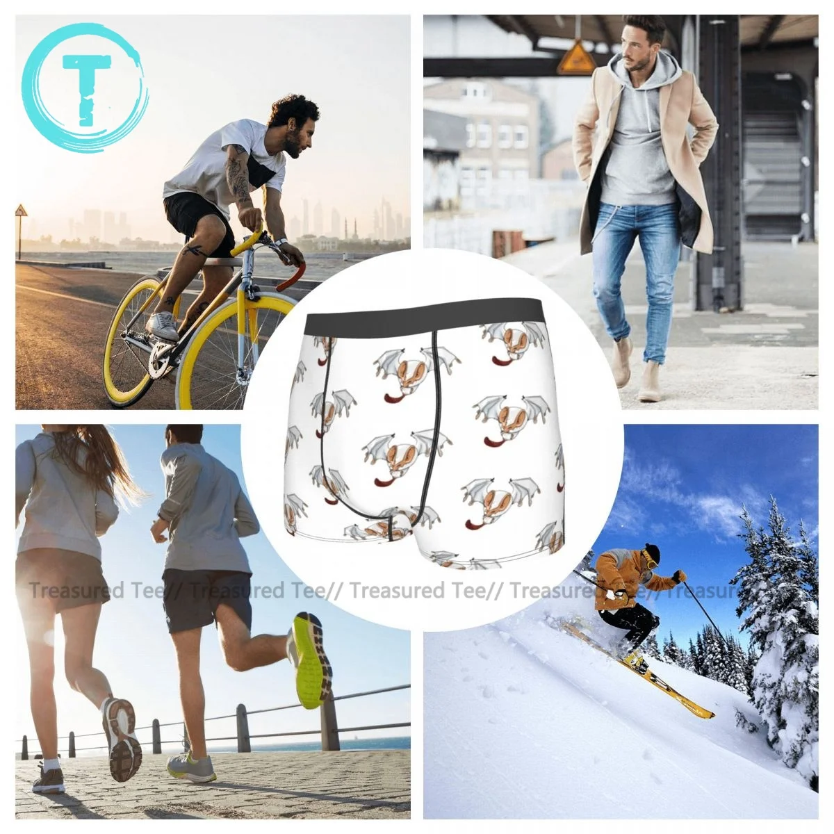

Monster Hunter Underwear Design Polyester Sublimation Trunk Trenky Male Plain Boxer Brief