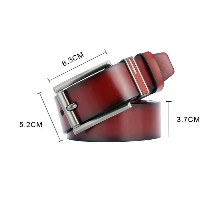 

Hot selling new style men's belts High Quality VintageMen Casual Pin Buckle Belts Luxury design Man's JeansWaistband Waist Belt