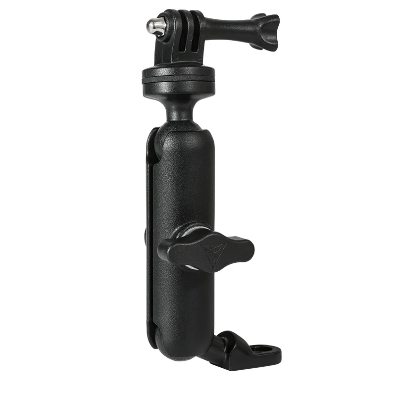 Motorcycle Bike Camera Holder Handlebar Rearview Mirror Mount Bracket 1/4 Metal Stand for Go-Pro Hero8/7/6/5/4/3+ Action Cameras