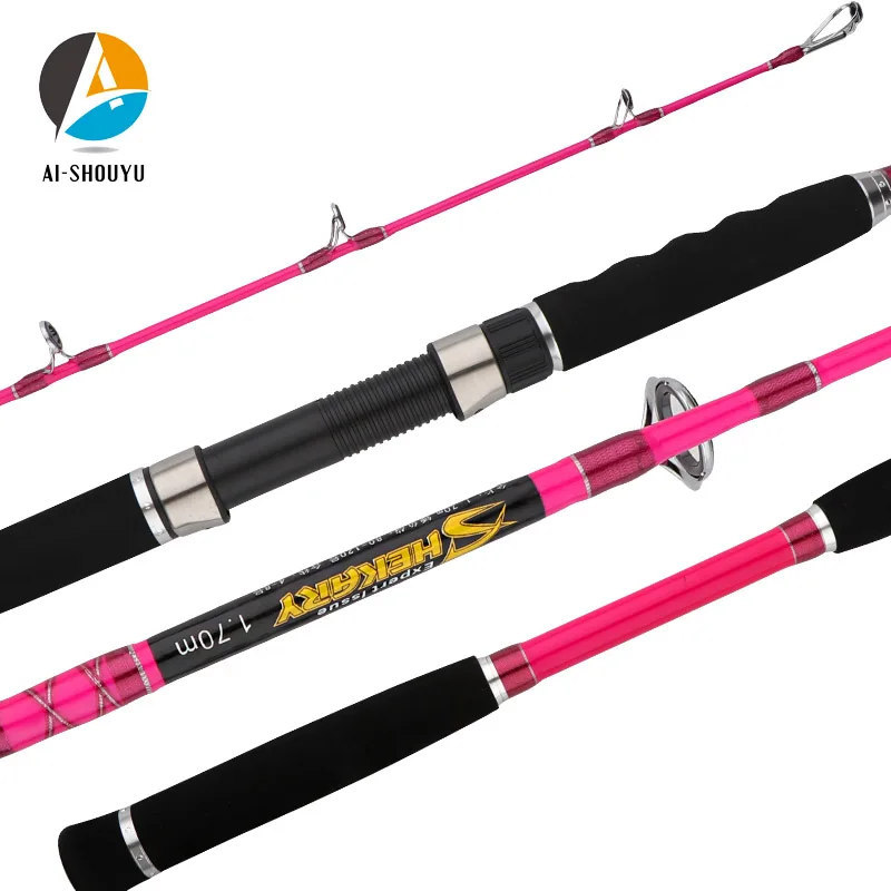 Жесткая удочка для морской рыбалки MH 1 7 м вес 80 120 г карбоновая лодка спиннинг