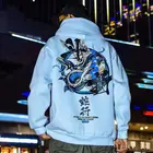 Модные крутые толстовки в стиле хип-хоп, японская Повседневная Уличная одежда, Свободный пуловер унисекс в стиле рок, Харадзюку, дьявольская толстовка, одежда для пар ольччан