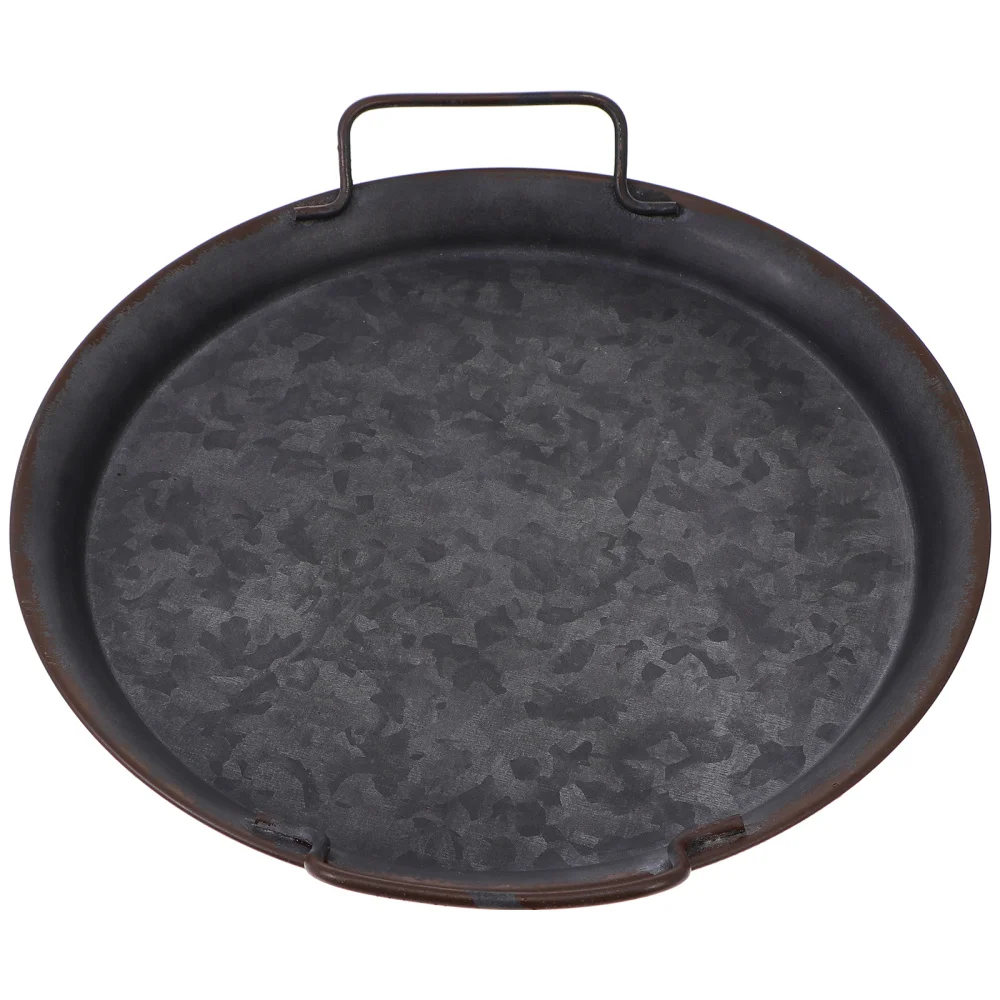 

1pc Household Storage Tray Food Serving Tray Jewelry Storage Tray (Black)