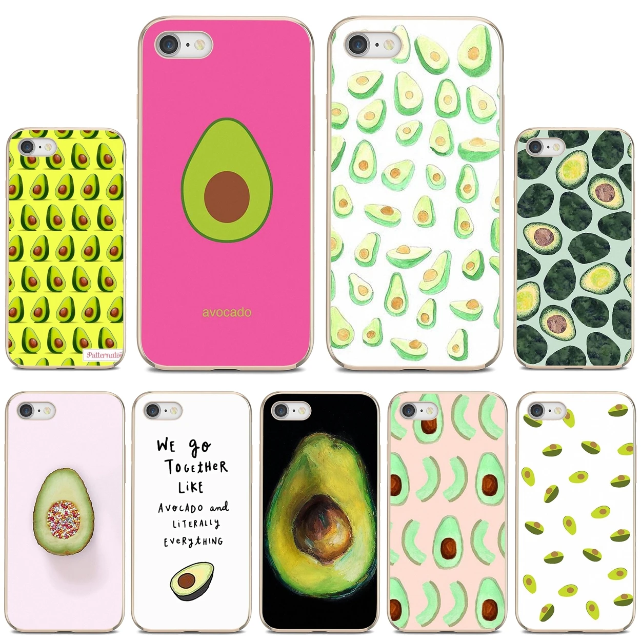 

For iPhone 10 11 12 13 Mini Pro 4S 5S SE 5C 6 6S 7 8 X XR XS Plus Max 2020 Delicious Avocado fruit Food Soft TPU Covers