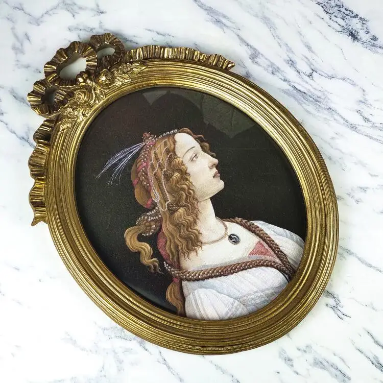 

Retro Decorative Paint Frame Living Room Wall Painting Porch Background Wall Painting Craft Gift picture frames wall photo frame