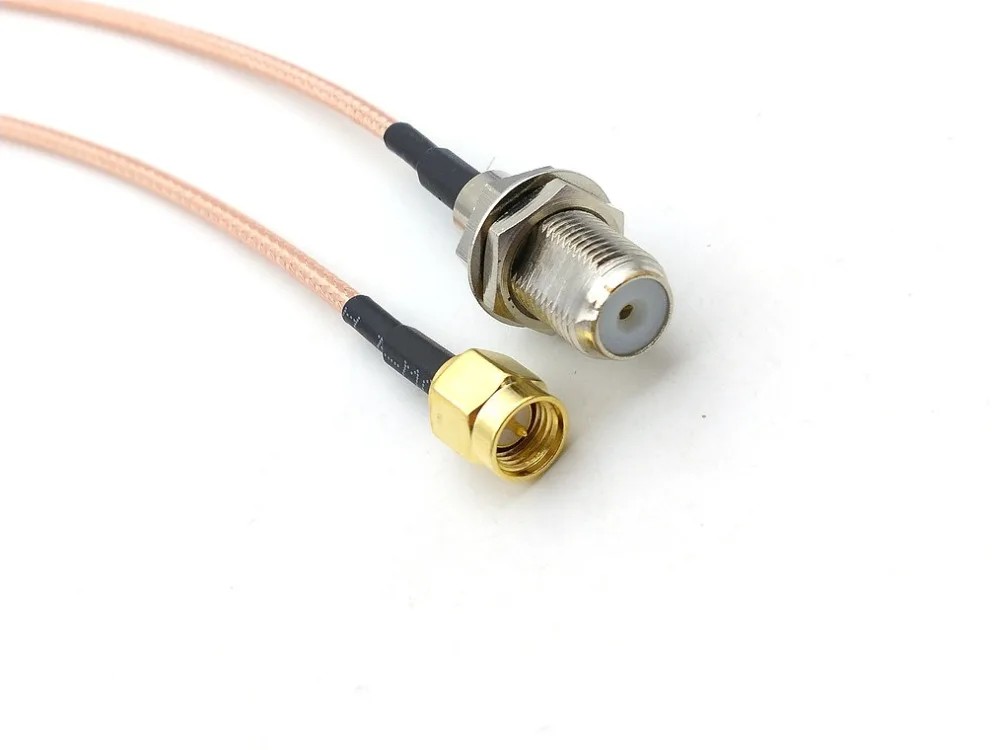 

100 шт. F мама гайка перегородка к SMA Штекер РЧ Coax RG316 WiFi кабель