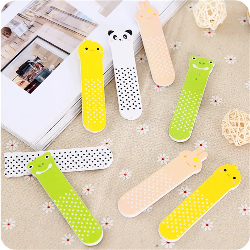 4 шт милый мультфильм пилки для ногтей буфер блока полировальный Маникюрный