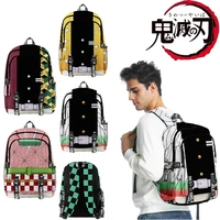demon slayer kimetsu no yaiba backpack traveling waterproof fashion backpack students tomioka giyuu notebook bag cosplay