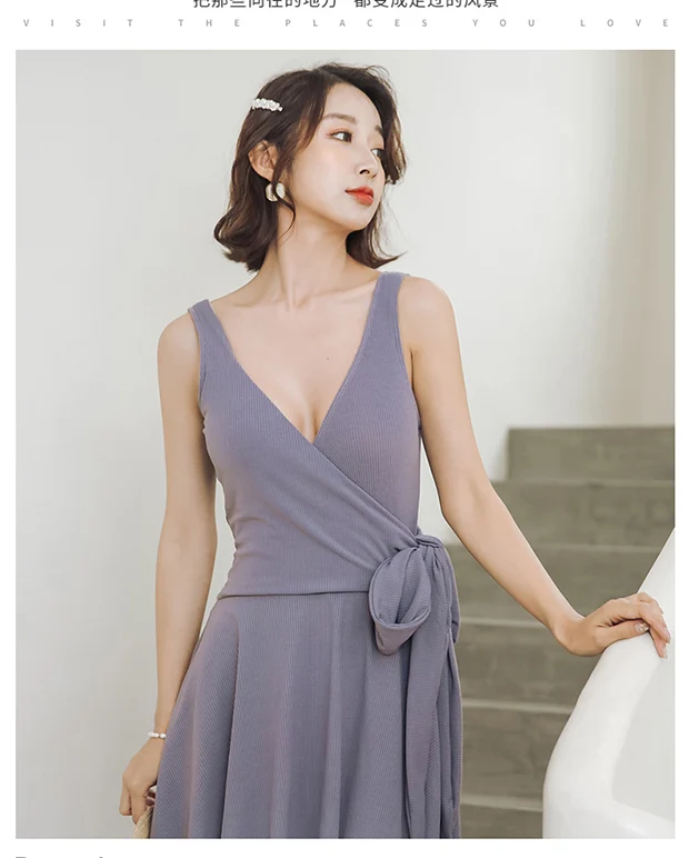 

New Plus Size Swimwear Women One Piece Swimsuit Solid Summer Holiday Sexy Bathing Suit V-neck SwimWear Swimdress Suit for Female