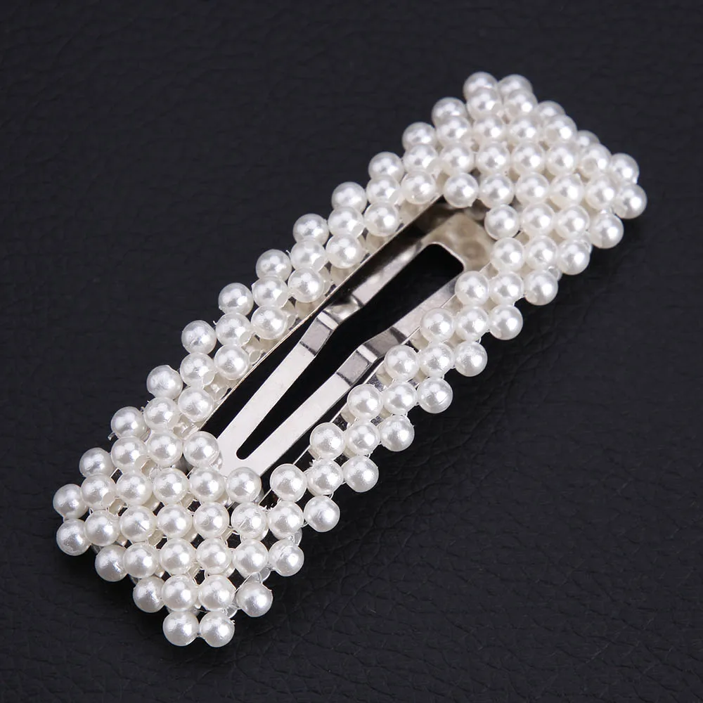 1 Oshioner женские жемчужные заколки для волос корейский стиль для взрослых принцесса элегантные шпильки аксессуары для волос из сплава для женщин - Цвет: 1