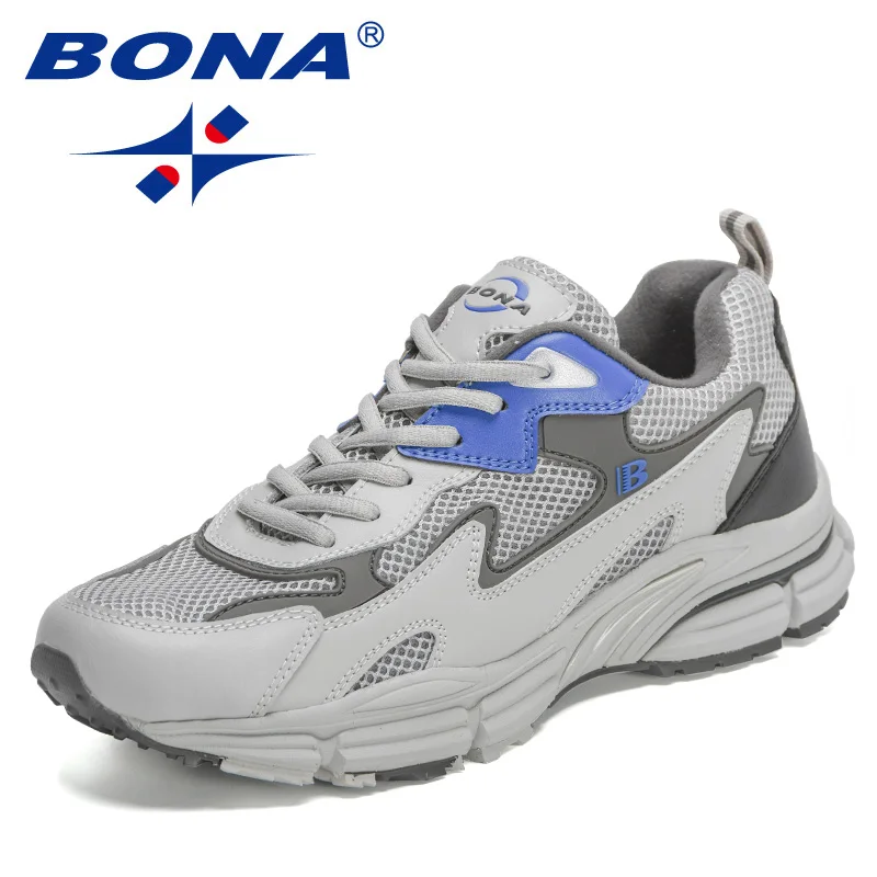 BONA 2022 New Designers Trendy Running Shoes Men Sport Sneakers High Quality Man Jogging Shoes Athletic Footwear Mansculino Soft