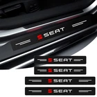 Защитная пленка на порог автомобиля из углеродного волокна против царапин, водонепроницаемая защитная пленка, наклейки для Seat FR Leon Mk2, Altea, Alhambra, Arona, Tarraco