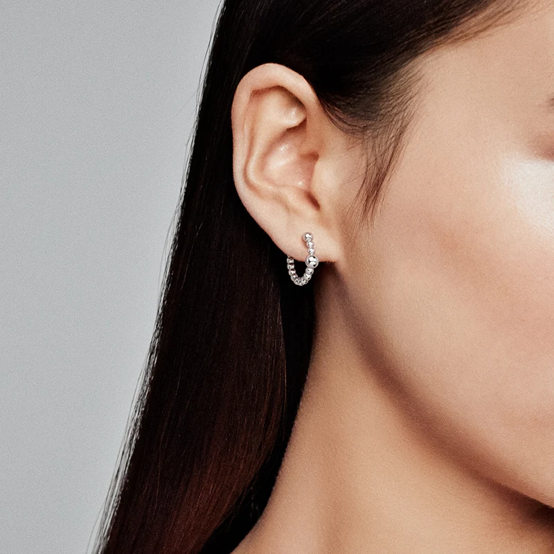

Original Reproduction 1:1 100% Pure Silver 925 Personality Fashion Earrings Manufacturers Direct Batch Free Of Charge