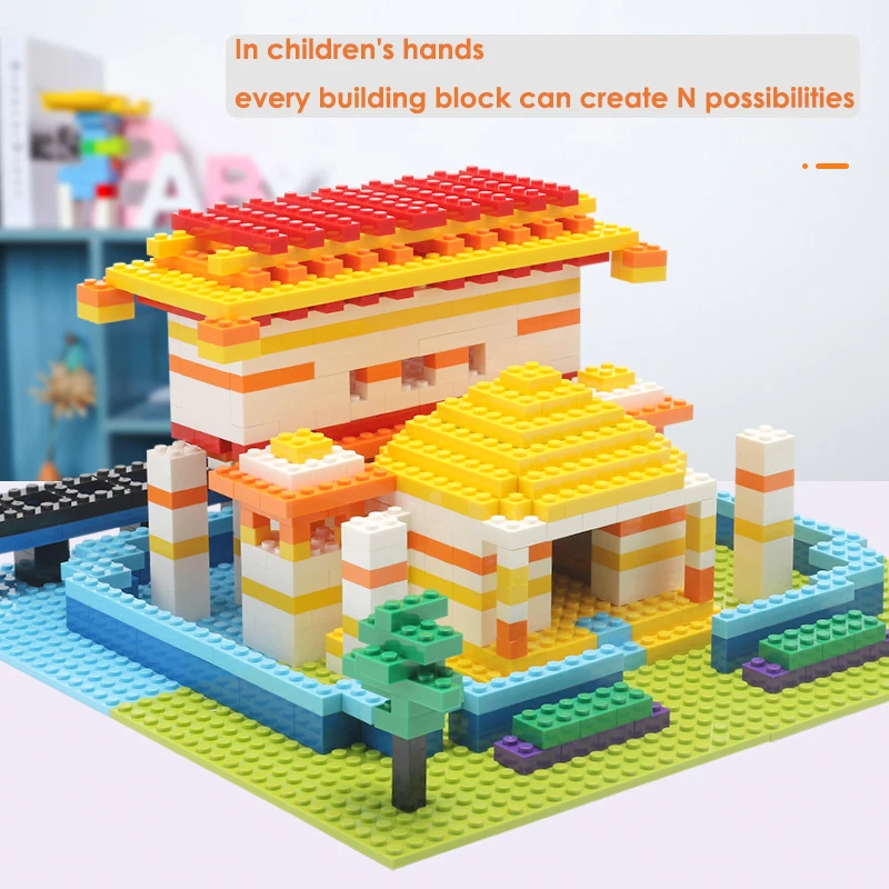 190 шт. большие частицы оптом Набор строительных блоков Совместимость