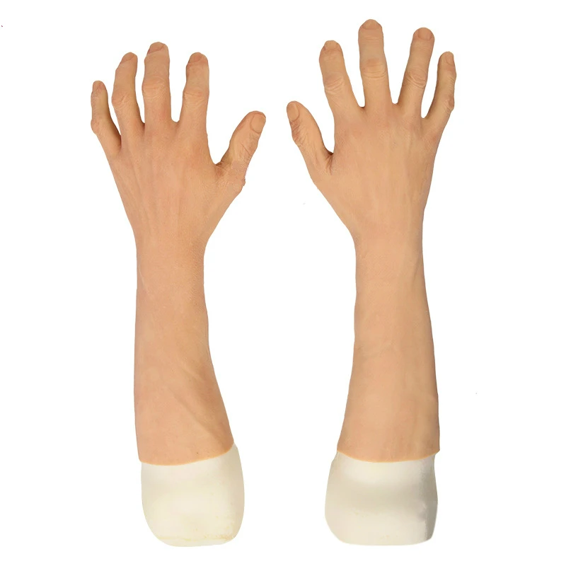 

Men Simulation Hand Lines Are Clear and Realistic Silicone Skin Gloves Artificial Prosthesis Dropshipping Best Selling Products