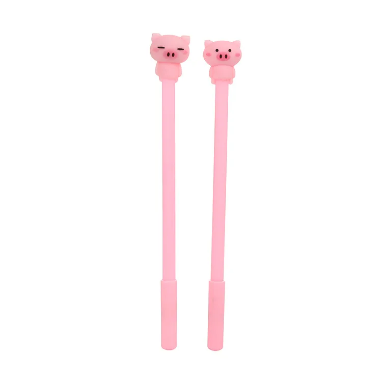Tanie 24 Sztuk Kreatywny Piśmienne Różowy świnia Długopis żelowy Cartoon Dziewczyna Serii Nauka Biuro Długopis Signature Hurtownie śliczne Stacjonarne