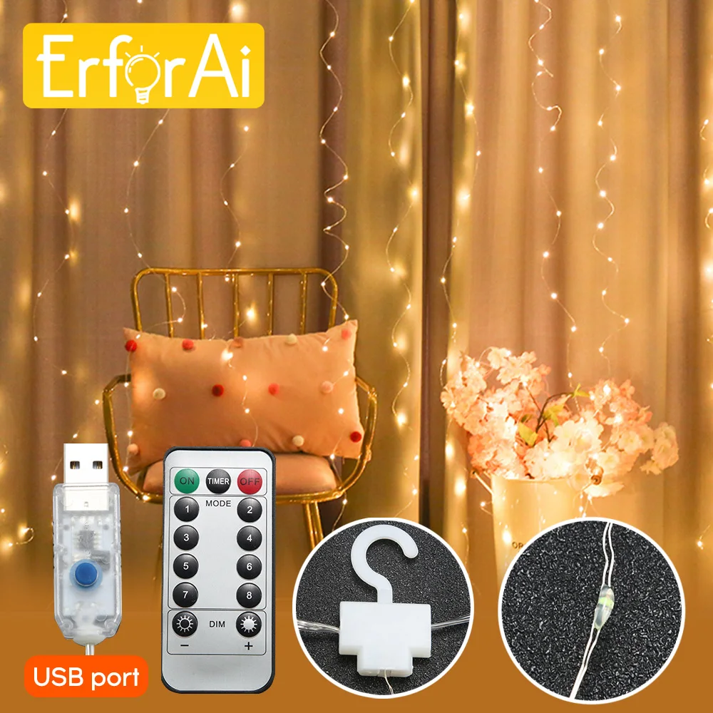 Светодиодный ственская светодиодная гирлянда с дистанционным управлением