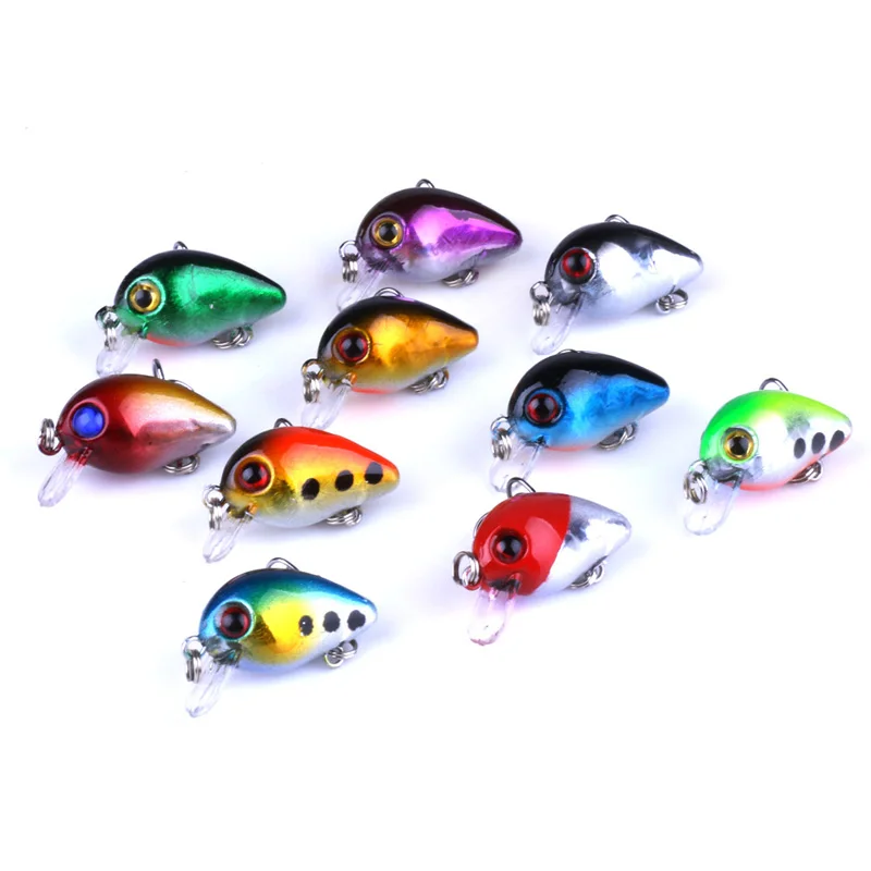 

CB023 Crank Luya Fishing lure 3cm 1.7g Topwater Mini Tackle Hard Bait Wobblers Simulation CrankBaits Artificia Spinning Tackle