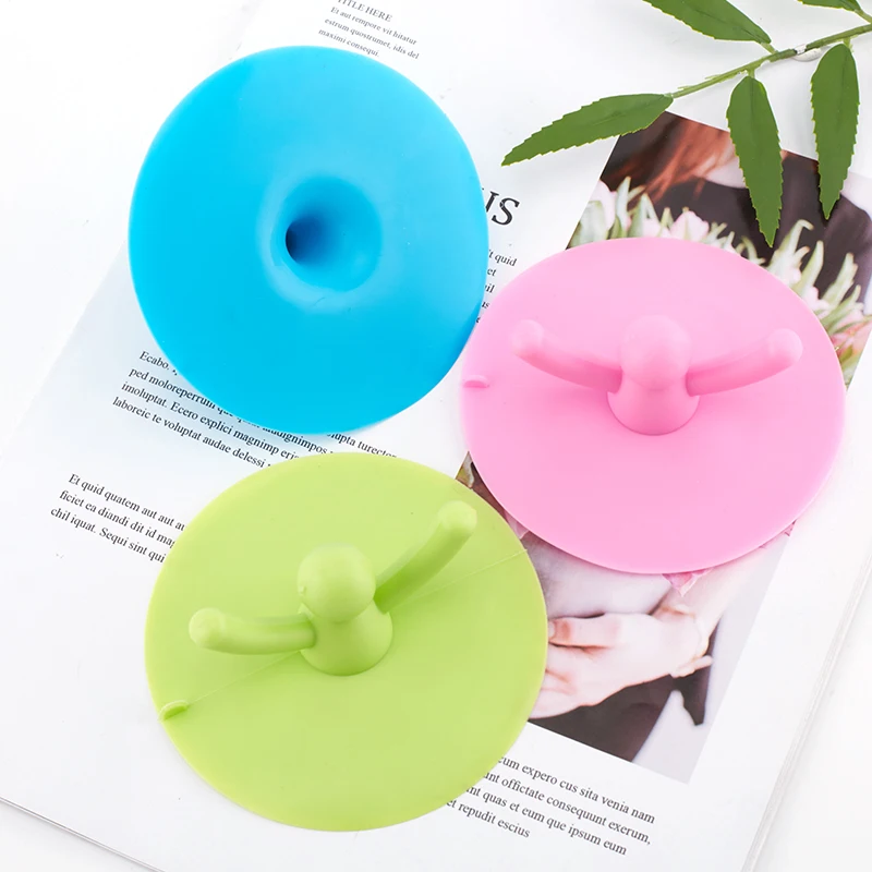 

Shower Drain Stopper Plug Cartoon Silicone Cover Hair Filter For Floor Kitchen