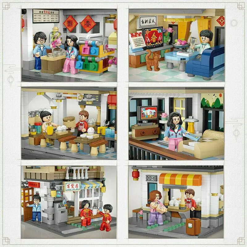 

LOZ 1030 mini Block Adult Building Toys Teens building blocks Puzzle Chinatown 3581pcs (no box)