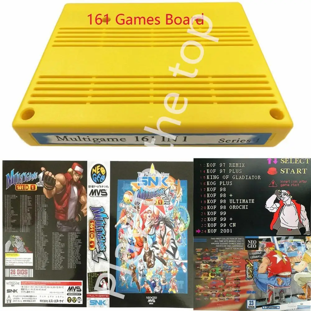 Картридж MVS Кассетный картридж Neo Geo Jamma 161 в 1 для материнской платы SNK|Игры с