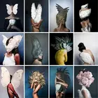 GATYZTORY 60x75 см рамка для самостоятельной сборки, рисунок в виде бабочки для девочек, Раскрашивание по номерам на холсте, Декор для дома, рисование цифр