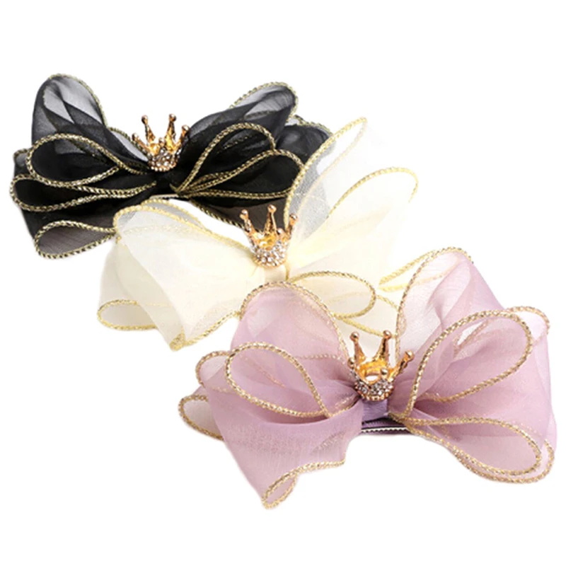 

Pet Accessories Three-dimensional Bow Hairpin Crown For All Cats Dog Bow Hairpin Headdress Dog Bows Dog Hair Bows Dog Headdress