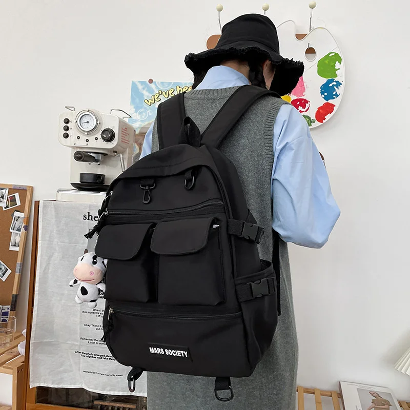 

Student Backpack Teens Schoolbag High Capacity Backbag Waterproof Kawaii Bagpack University School Book Bags for Girls Boys Kids