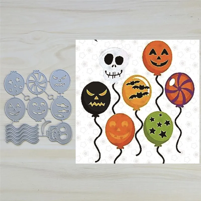 

Halloween Pumpkin Star Balloon Metal Cut Dies Stencils for Scrapbooking Stamp/Photo Album Decorative Embossing DIY Paper Cards