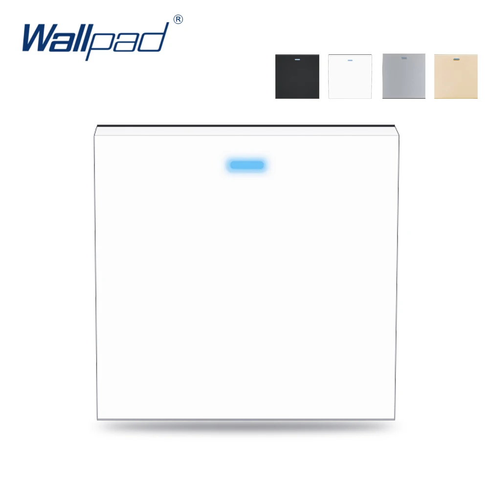 Светодиодный 1 Gang 2 Way светильник переключатель Кулисный Функция светодиодный