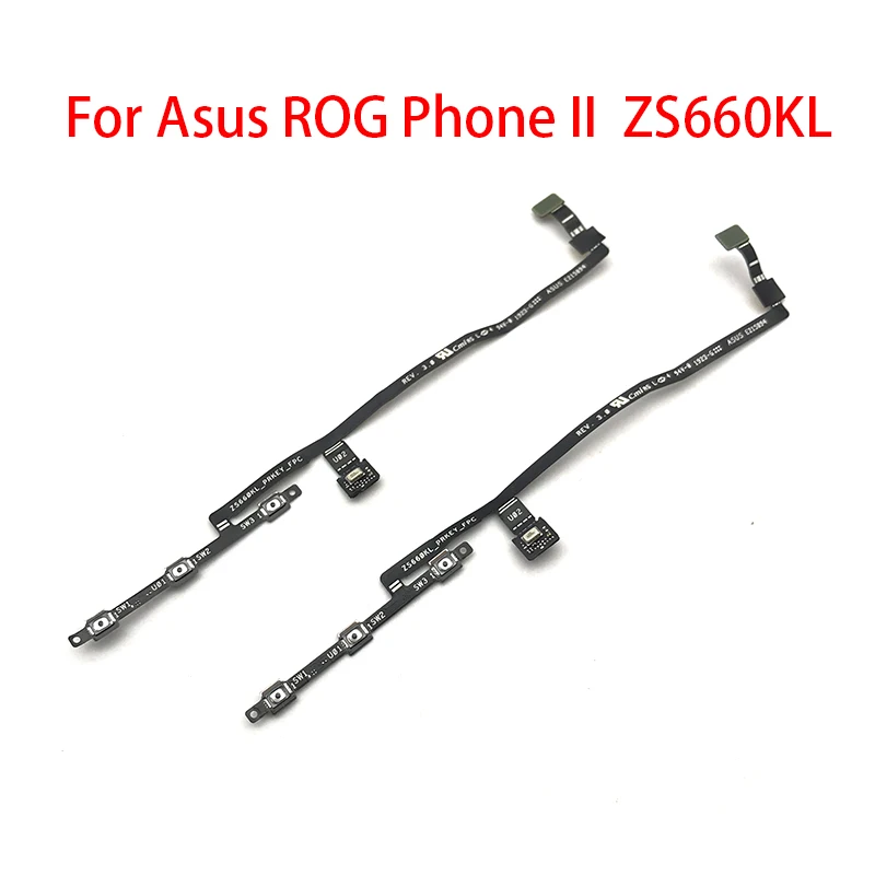 

5pcs New Power On Off Volume Side Button Key Flex Cable Replacement Parts For ASUS ROG Phone II ZS660KL 2019