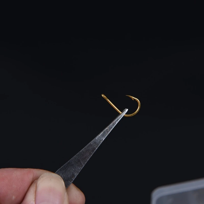 500 шт. рыболовные крючки с отверстием для морской рыбы коробка рыболовных снастей