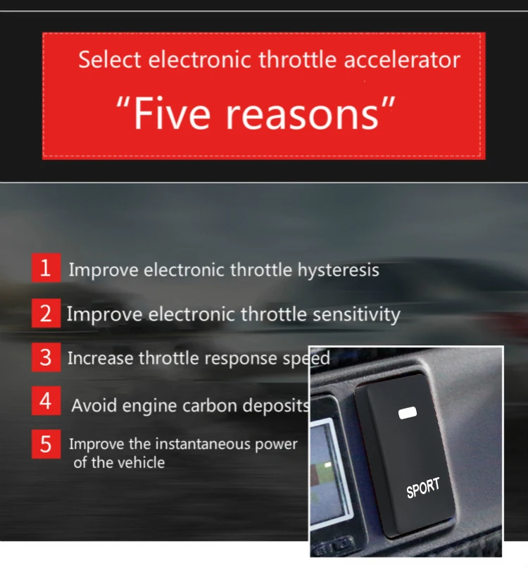 Один ключ ответа на Автомобильный контроллер дроссельной заслонки StrongBooster для mzd