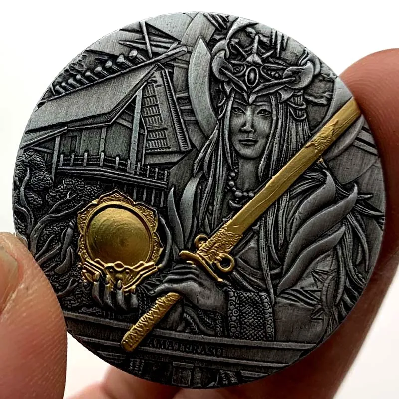 Древняя египетская мифология Ra Sun God сувенир подарок позолоченная Коллекционная