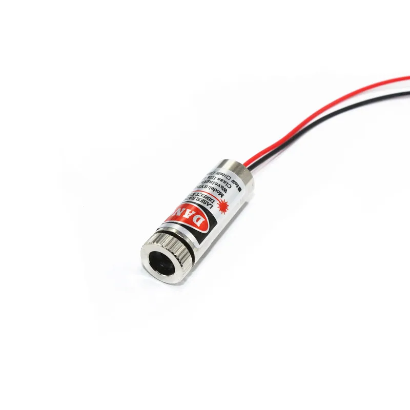 Мини лазерная трубка красная точка/линия/крест регулируемый луч 650 нм 5 мВт