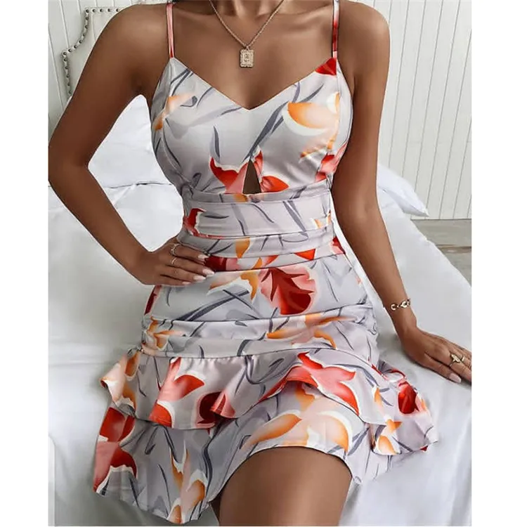 

Cyalaa весенне-осеннее женское пикантное мини-платье без рукавов Плиссированное модное Повседневное платье