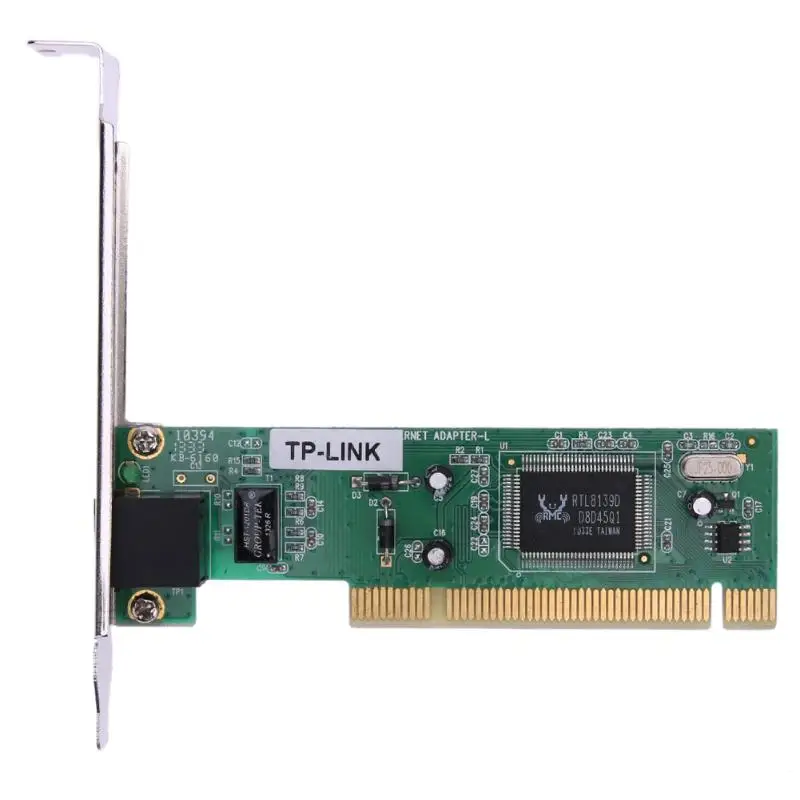 

PCI Realtek RTL8139D 10/100M 10/100 Мбит/с RJ45 Ethernet Сетевая Lan Карта Adap Высококачественная сеть PCI карта