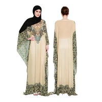 womens summer ethnic print dress middle east dress hijab swimwear islamic abaya dubai turkey muslim hijab dress