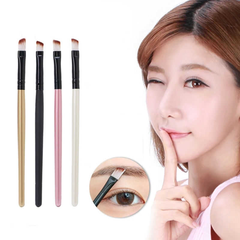 Красота угловая кисть для бровей подводка глаз тени век Макияж инструмент