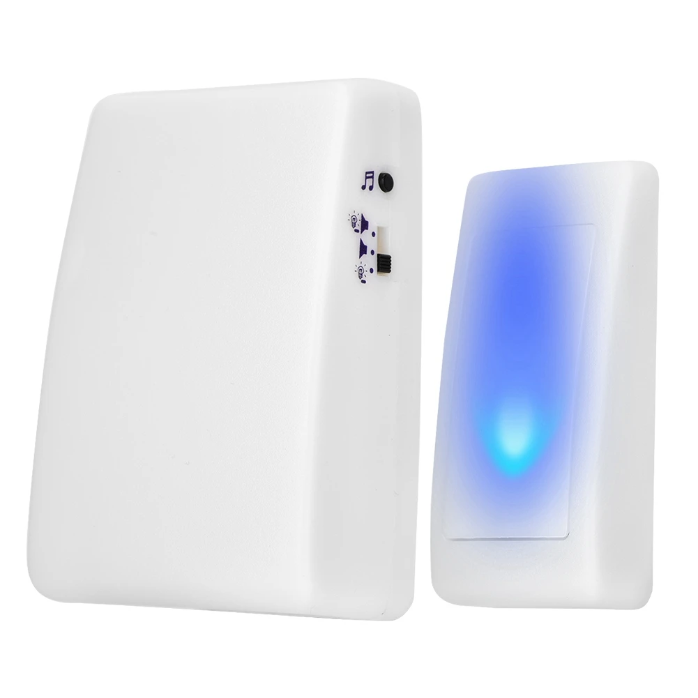 

7 Color Lights Flash + Music Doorbell Home Wireless Elderly/Deaf Men Door Bell
