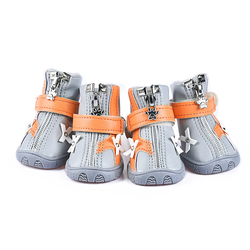 

Leisure Sports Pet Shoes Spring Autumn Outdoor Walking Non Slip Soft Sole Dogs Sneakers Breathable Cat Climbing Boots 4Pcs Suit